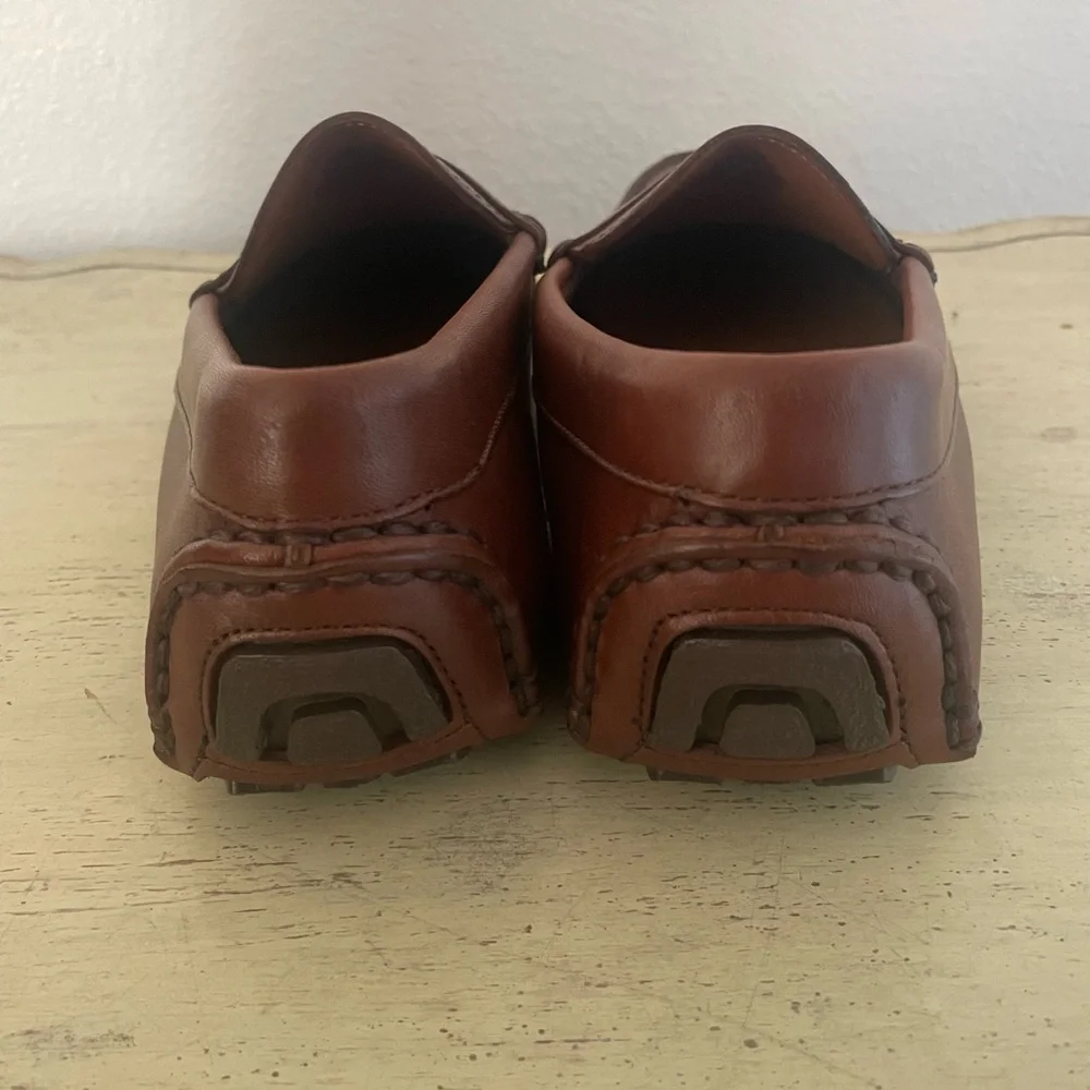 J. CREW Classic Leather Driving Shoes in Brown Size 10 1/2 M $178 New‎ AW685